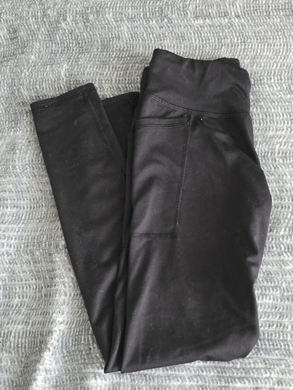 Girls Athletic Works Black High-Rise Pocket Leggings